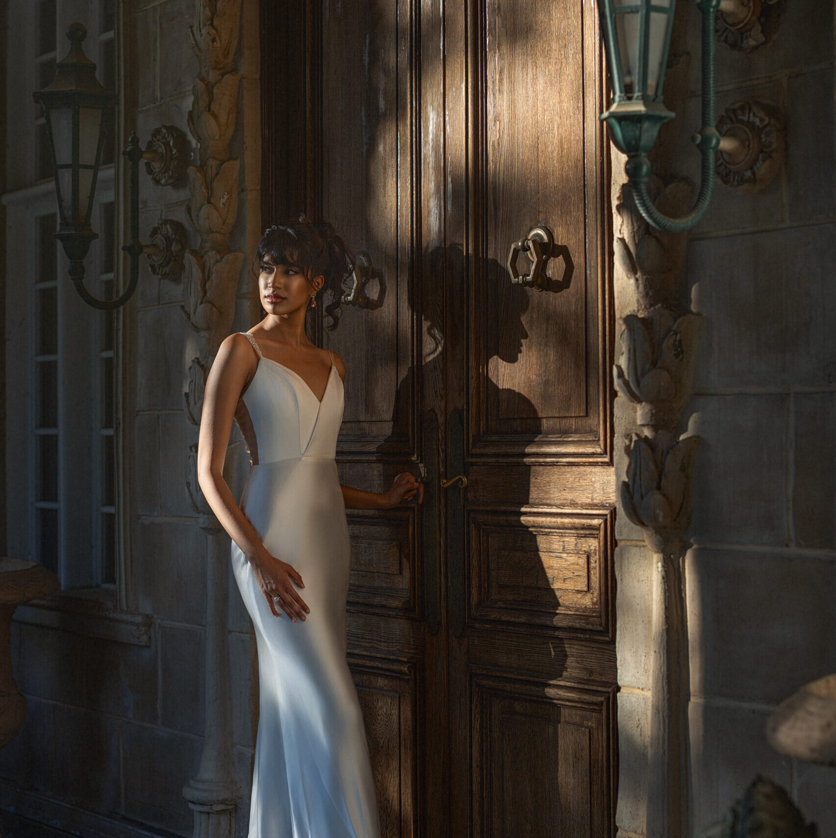 Bride with luxury wedding hair and makeup at La Caille Utah – Haven Makeup Studios